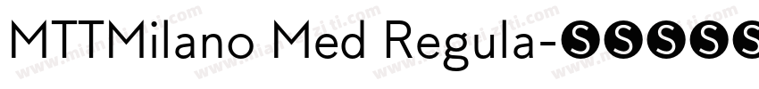 MTTMilano Med Regula字体转换